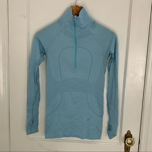 Lululemon Athletica 3/4 Zip Swiftly Long Sleeve, Size 4